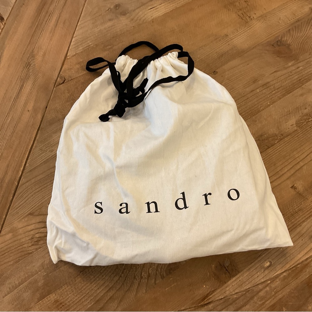 Sandro Paris Envelope Crossbody Bag Cognac Leather Gold Chain‎ – NWT - Picture 12 of 12
